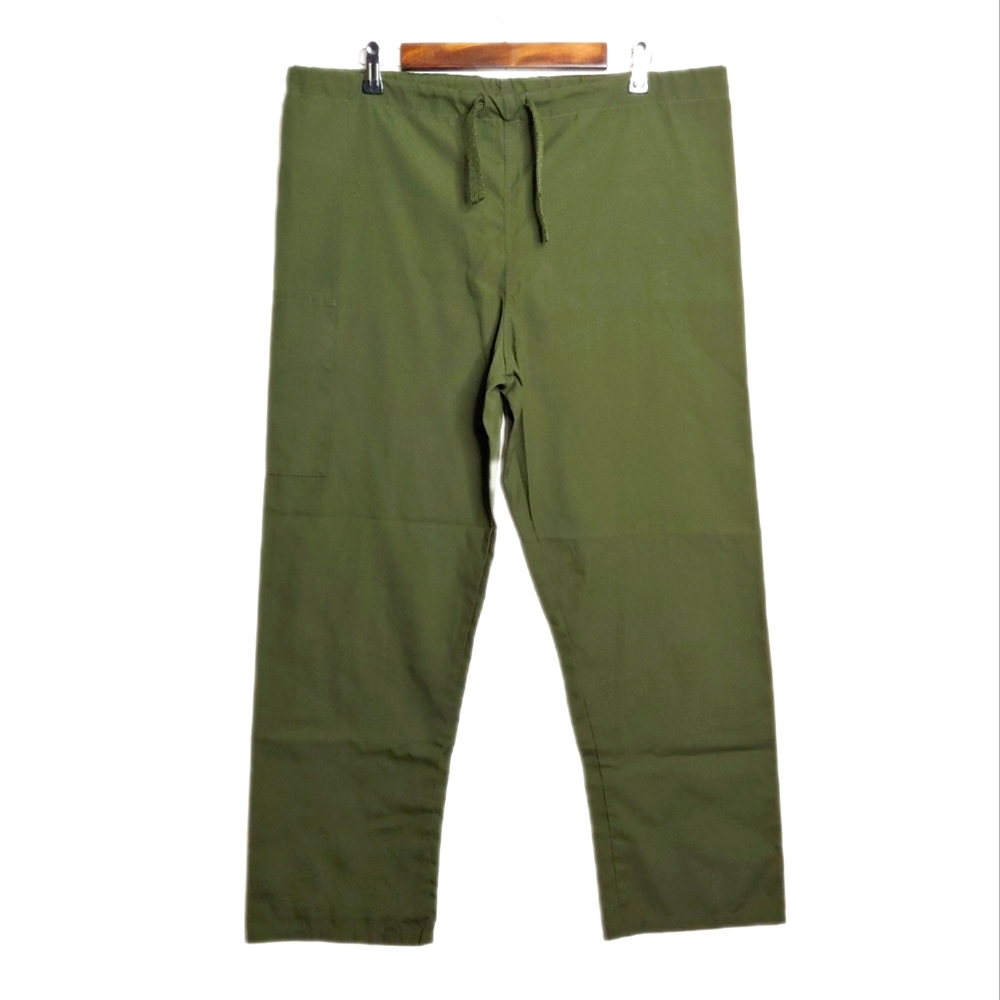WS Fundamentals By White Swan Women's Olive Green Scrubs Pants Size Small